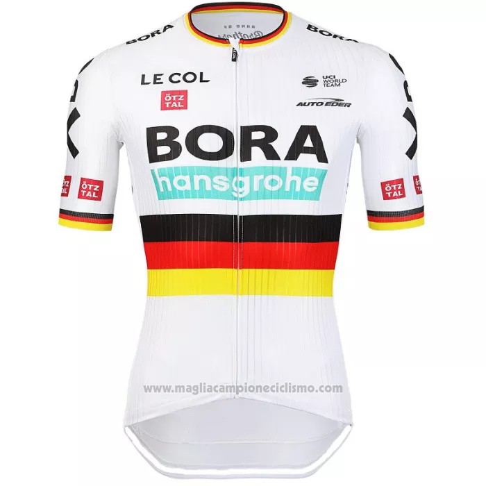 2022 Abbigliamento Ciclismo Bora-Hansgrone Nero Rosso Giallo Manica Corta e Salopette